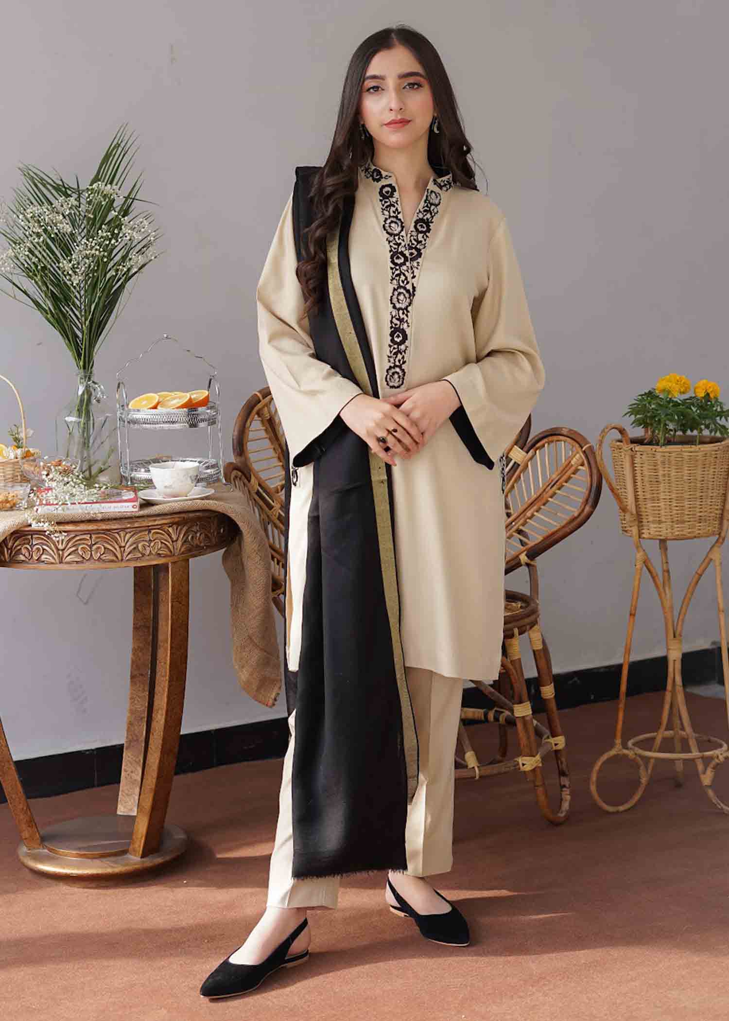 sachin and babi light blue dress House of Ittehad Winter Collection 2025 Unstitched Khaddar main image 1