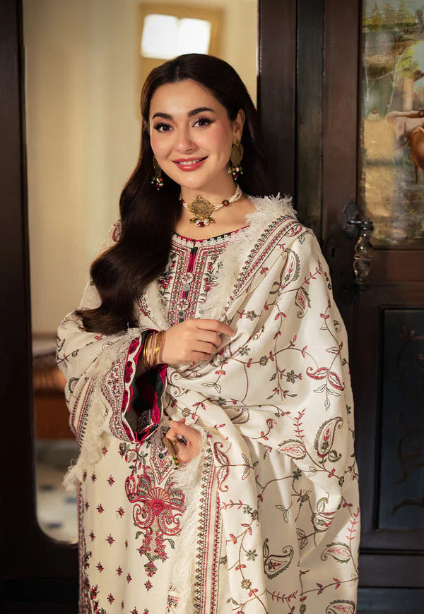 RT1247-Asim Jofa - Winter 3PC Dhanak Embroidered Suit