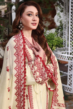 RT1256-Asim Jofa - Winter 3PC Dhanak Embroidered Suit