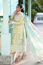 RT1338-Qalamkar - Summer 3PC Lawn Digital Print Dress