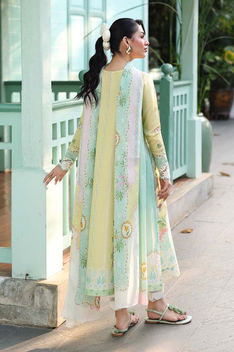RT1338-Qalamkar - Summer 3PC Lawn Digital Print Dress