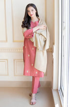 RT1057-WINTER 3PC Dhanak suit with Dhanak Shawll
