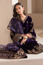 RT1201-Winter Baroque - Embroidered Velvet 3piece suit