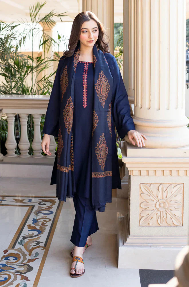 RT1238-Asling - Winter 3PC Dhanak Embroidered Suit