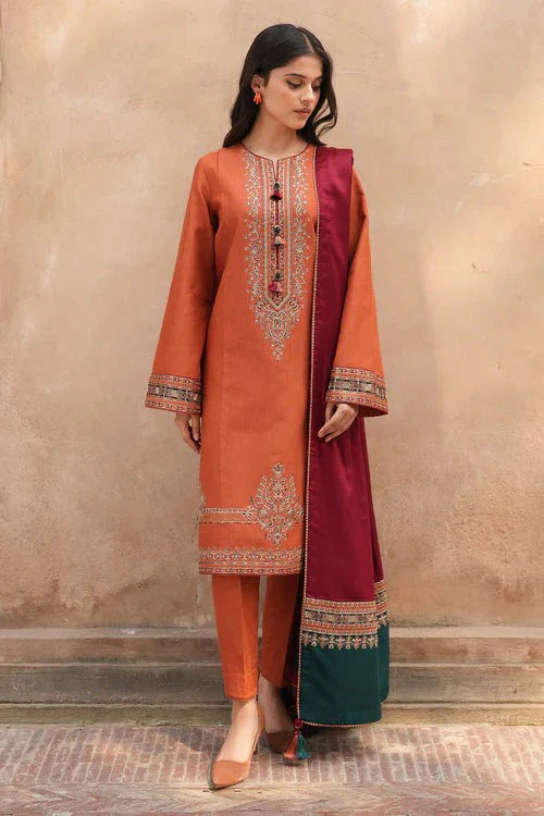 RT1241-Jazmin - Winter 3PC Dhanak Embroidered Suit