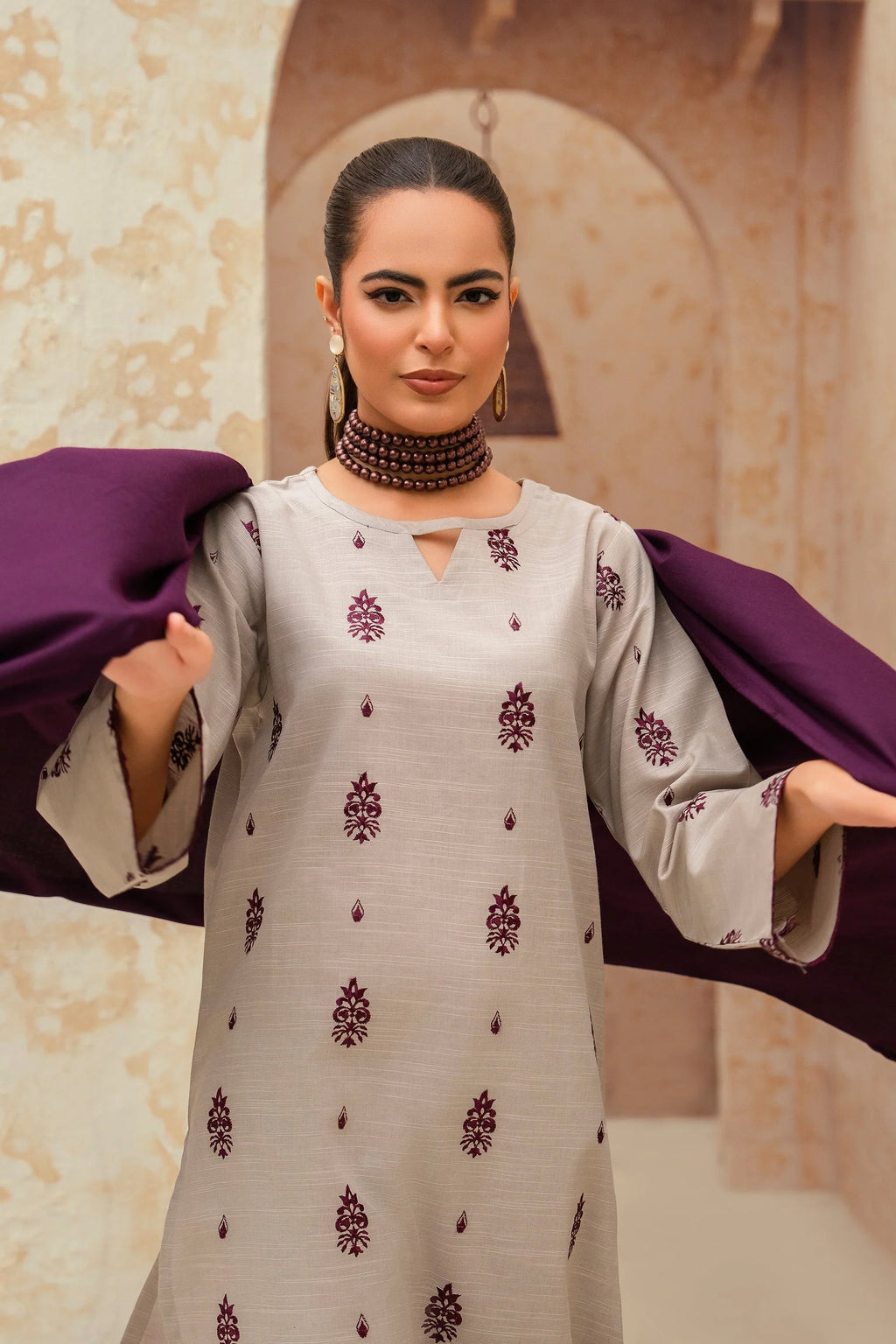 RT1245-Jazmin -winter 3pc Embroidered Suit