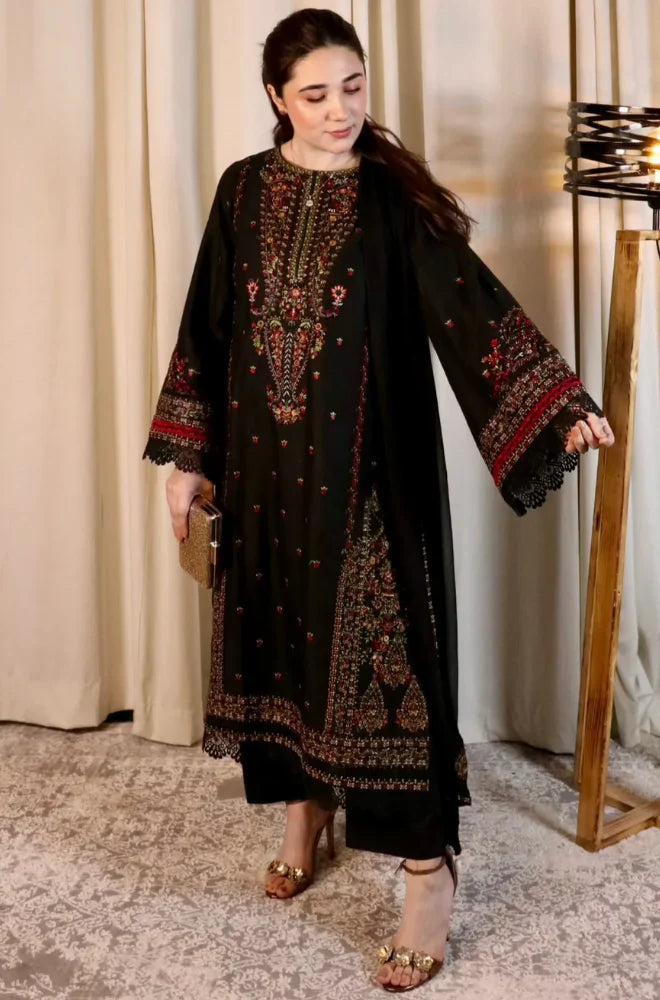 RT1321-Zara Shahjahan - Summer 3PC Lawn Embroidered Suit
