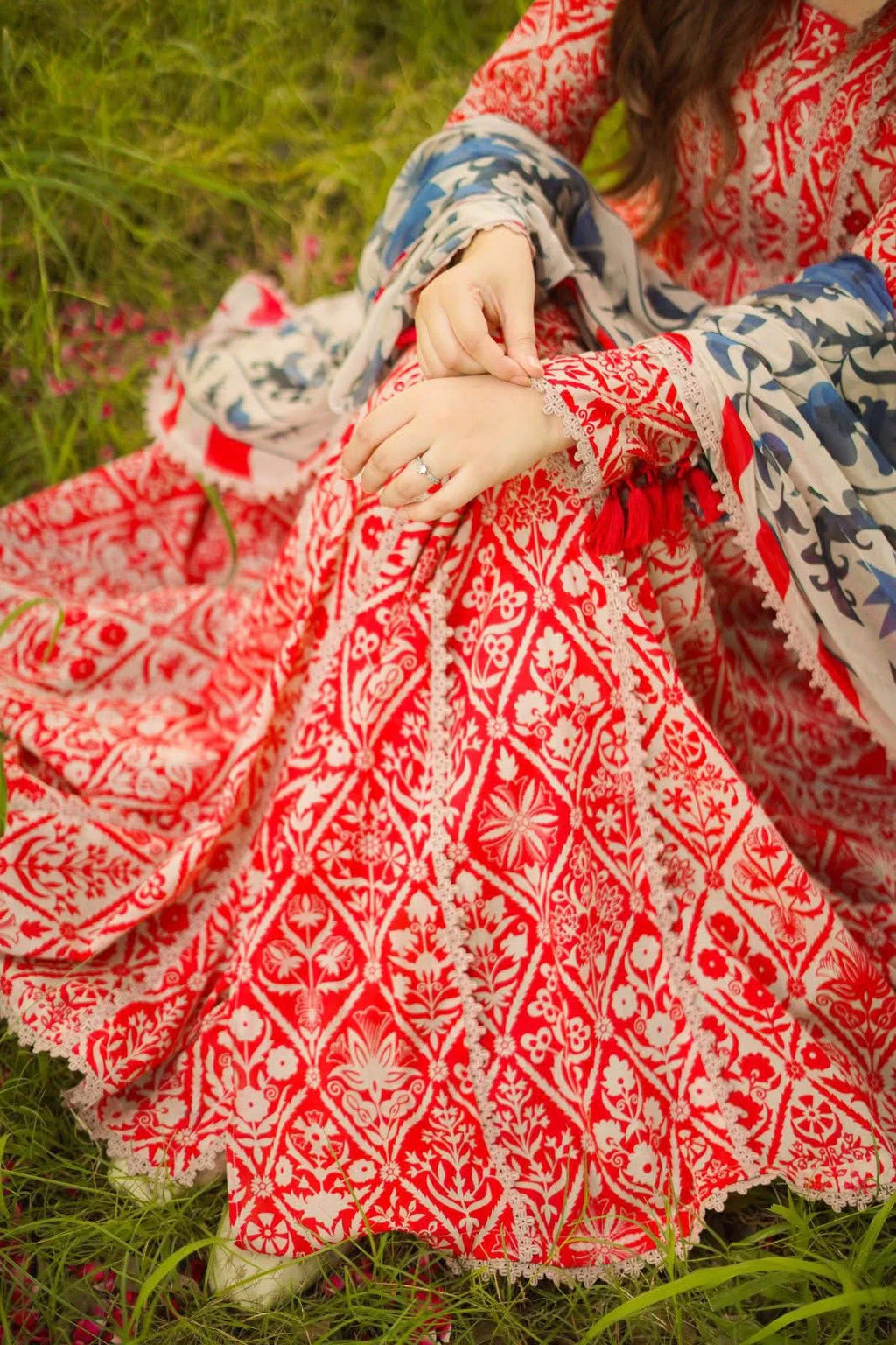 RT1332-Aneelas - Summer 3PC Lawn Digital Print Dress