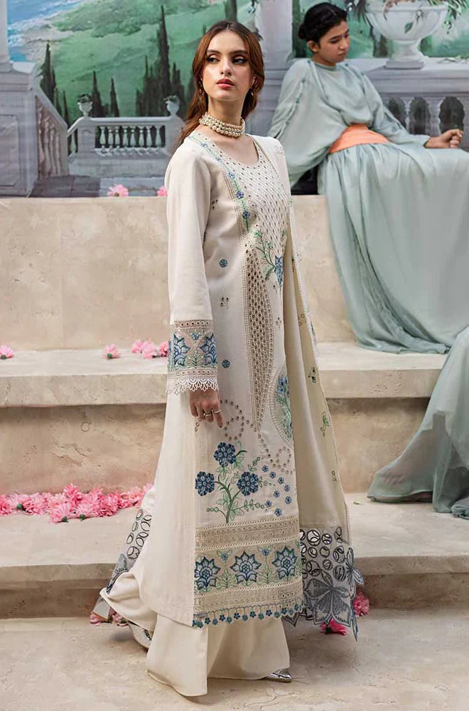RT1312-QalamKar - 3PC Lawn ChickenKari Embroidered Suit