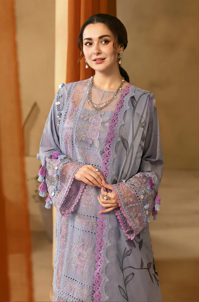RT1325- Saira Rizwan 3PC Lawn Chickenkari Embroidered Suit