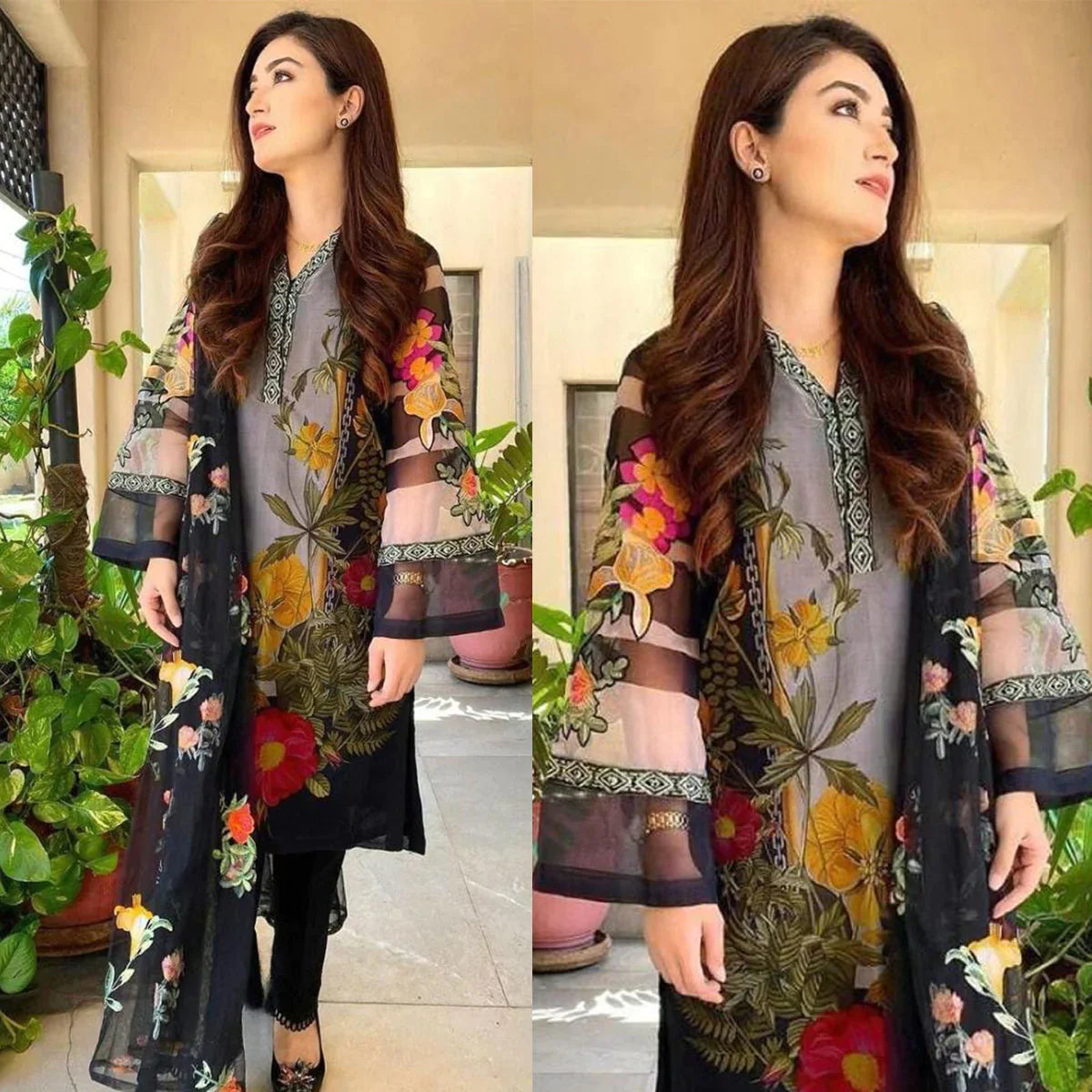 Winter 3PC Karandi Digital Print Dress - RT433