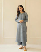 RT825-SUMMER 3PC Lawn Embroidered Shirt With Organza Embroidered Dupatta