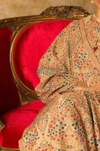 WINTER 3-Pc Embroidered Dhanak Suit with Heavy Embroidered Dhanak Shawl-RT1007