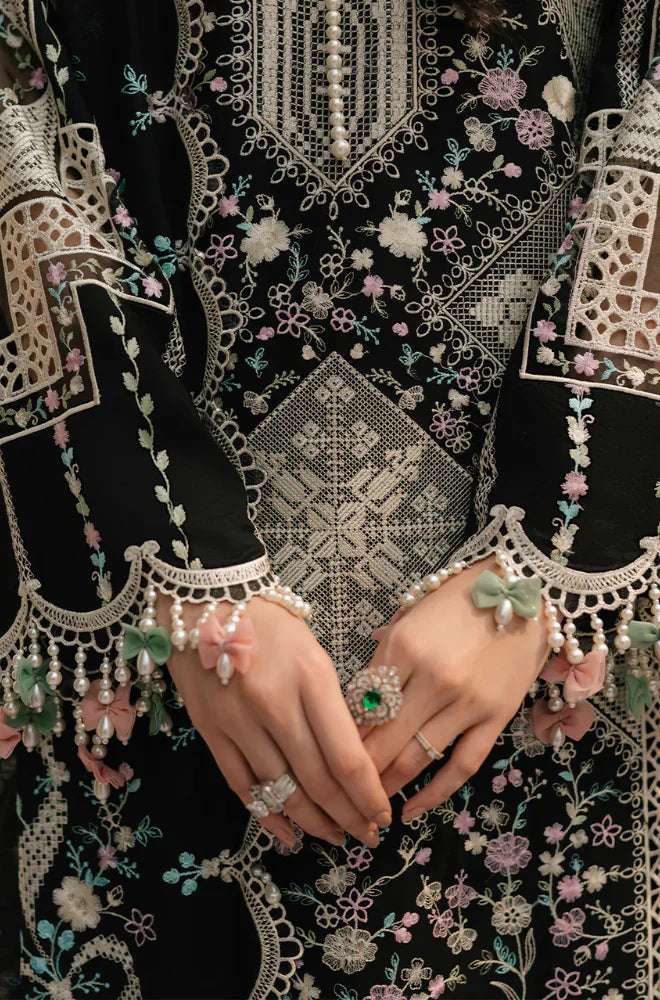 RT1329-BIN ILYAS - Summer 3PC Lawn Chikankri Embroidered Suit