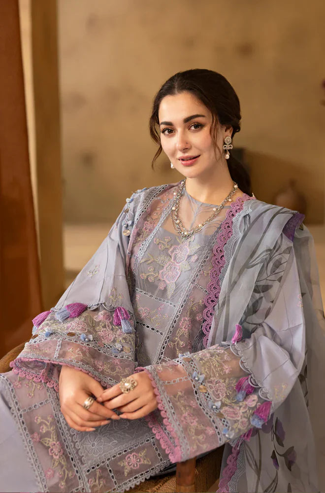 RT1325- Saira Rizwan 3PC Lawn Chickenkari Embroidered Suit