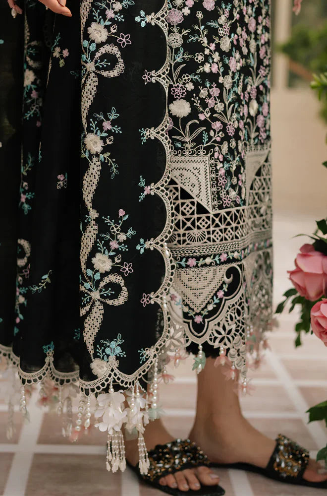 RT1329-BIN ILYAS - Summer 3PC Lawn Chikankri Embroidered Suit