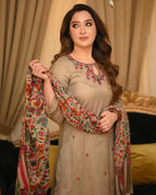 RT1287-Bunaai - Winter 3PC Dhanak Embroidered Suit