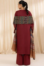 RT1230-Sapphire - Winter 3PC Dhanak Embroidered Suit