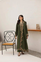 RT1222-Agha Noor - Winter 3PC Dhanak Embroidered Suit