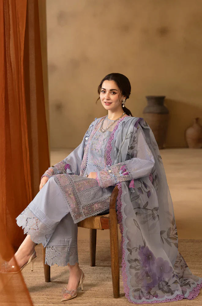 RT1325- Saira Rizwan 3PC Lawn Chickenkari Embroidered Suit