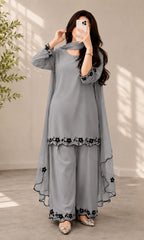 Bunaai - Summer-3PC Lawn Embroidered Suit -RT1358