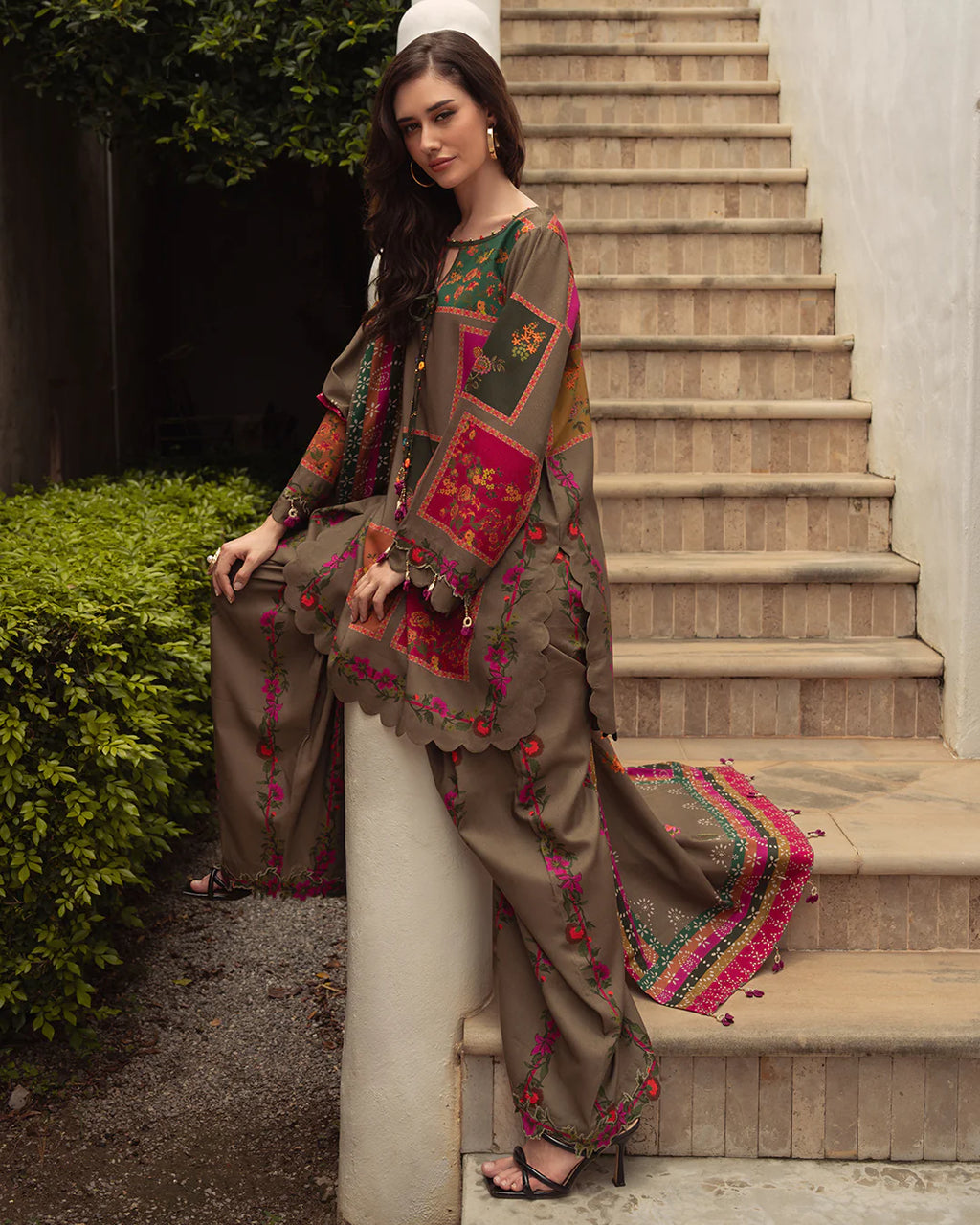 RT1254-Charizma - Summer 3PC Lawn Digital Print Dress