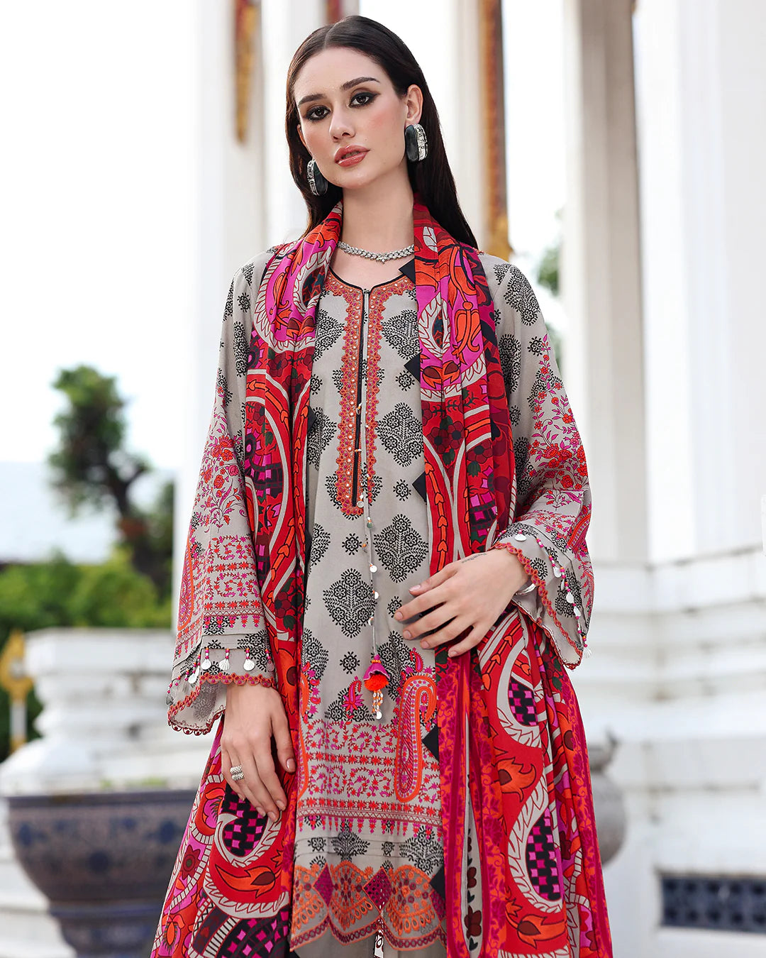 RT1262-Charizma - Winter 3PC Karandi Digital Print Dress