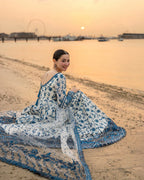 RT1346-FAIZA SAQLAIN - Summer 3PC Lawn Printed Lawn Silk