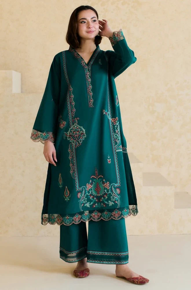 RT1232-Mishkaa - Winter 2PC Dhanak Embroidered Suit