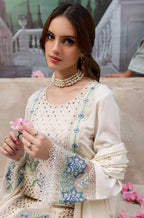 RT1312-QalamKar - 3PC Lawn ChickenKari Embroidered Suit