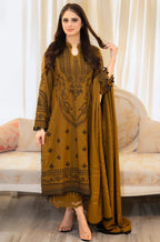 RT1216-Baroque -Winter 3PC Dhanak Embroidered Suit