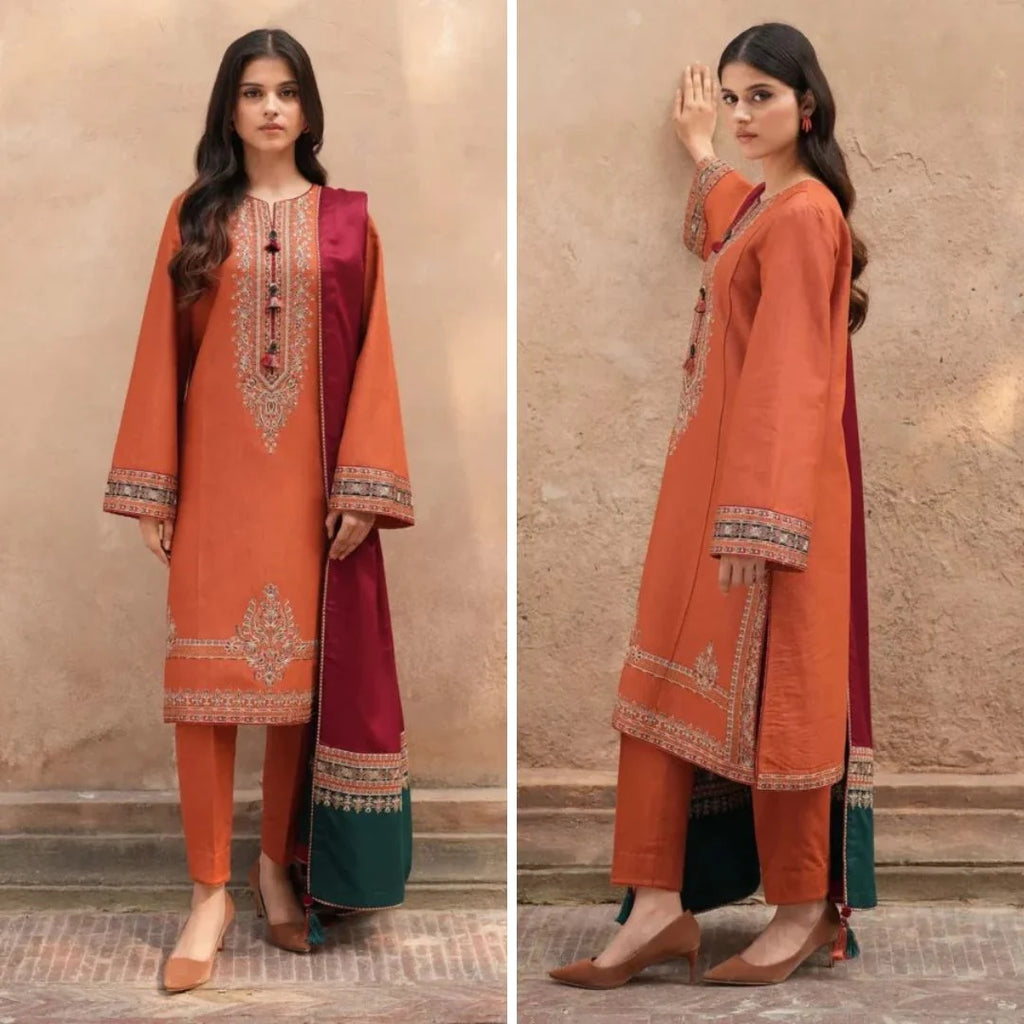 RT914 - Jazmin 3 Piece Embroidered Lawn Suit