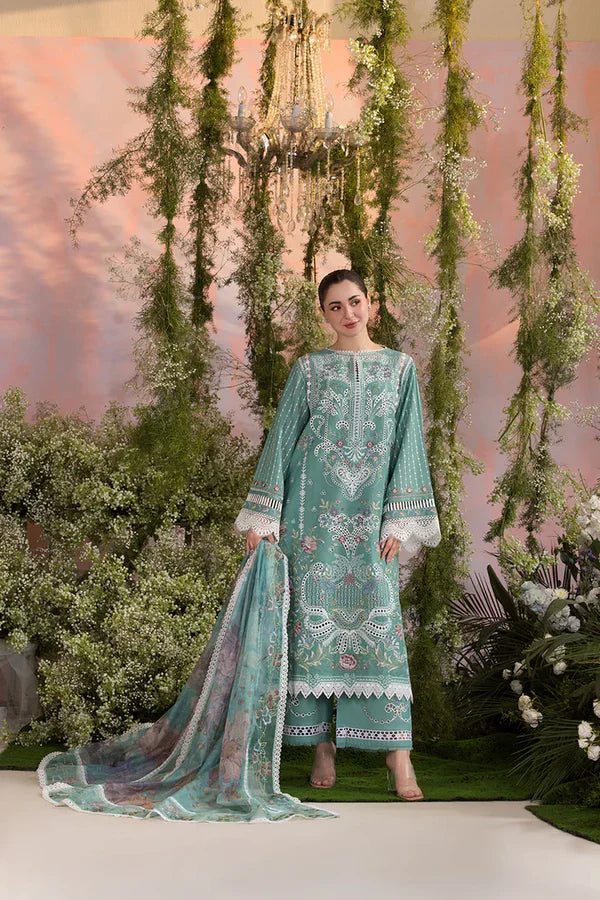 RT1320-Sobia Nazir - Summer 3PC Lawn ChickenKari Embroidered Suit