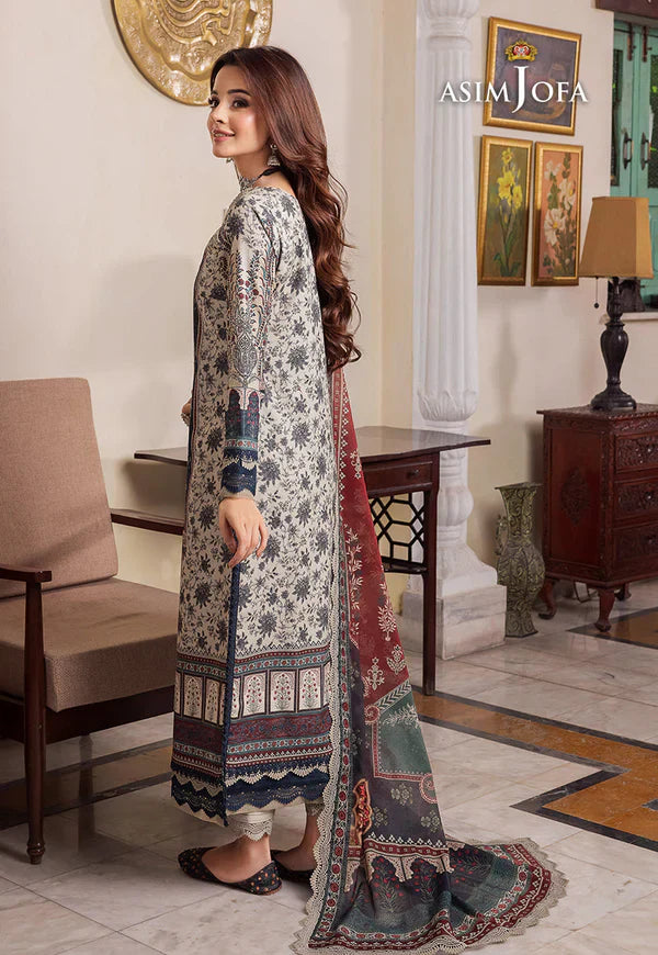 RT1331-Asim Jofa - Summer 3PC Lawn Digital Print Dress
