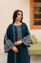 RT919 - Sapphire 3PC Dhanak Winter Embroidered Suit