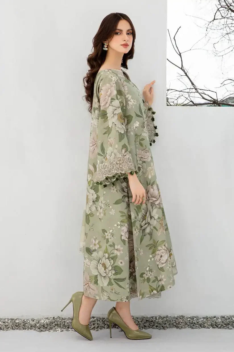 RT1111- Lawn 3PC Printed Printed Suit
