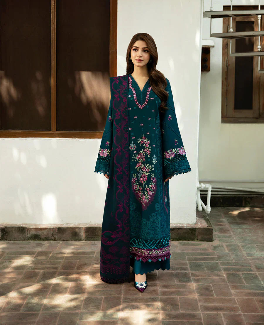 RT1224-Sobia Nazir - Winter 3PC Dhanak Embroidered Suit