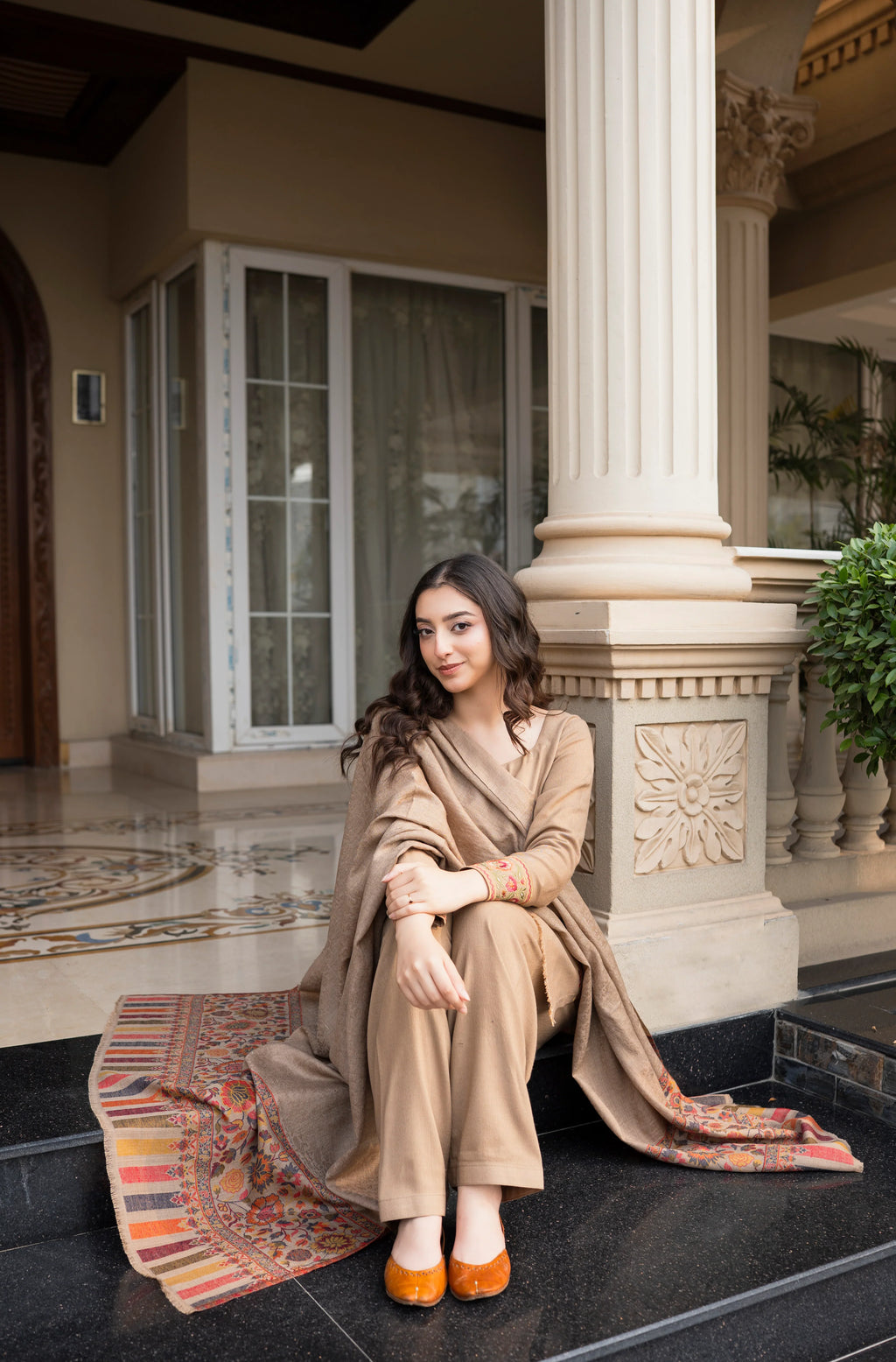 RT1401-Aisling - Winter 3PC Dhanak Embroidered Suit