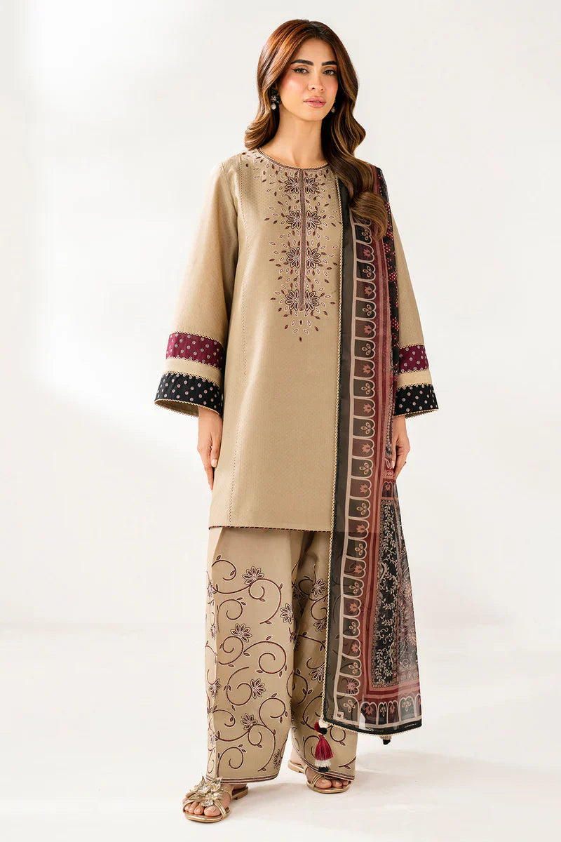 RT1231-Jazmin - Winter 3PC Dhanak Embroidered Suit