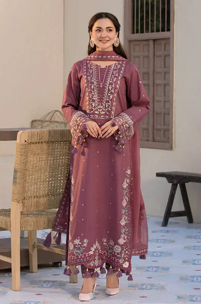 RT1258-Jade - Winter 3PC Dhanak Embroidered Suit