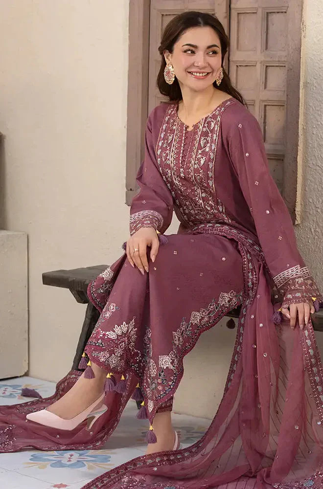 RT1258-Jade - Winter 3PC Dhanak Embroidered Suit