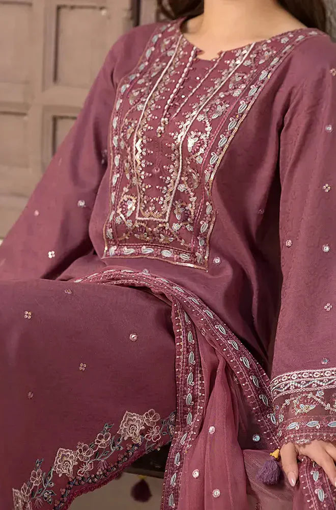 RT1258-Jade - Winter 3PC Dhanak Embroidered Suit