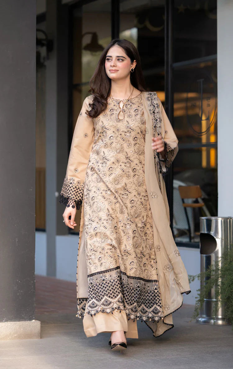 RT948-Breeze- 3PC Lawn Embroidered Suit
