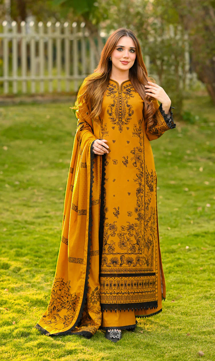 RT1290-Libass - Winter 3PC Dhanak Embroidered Suit