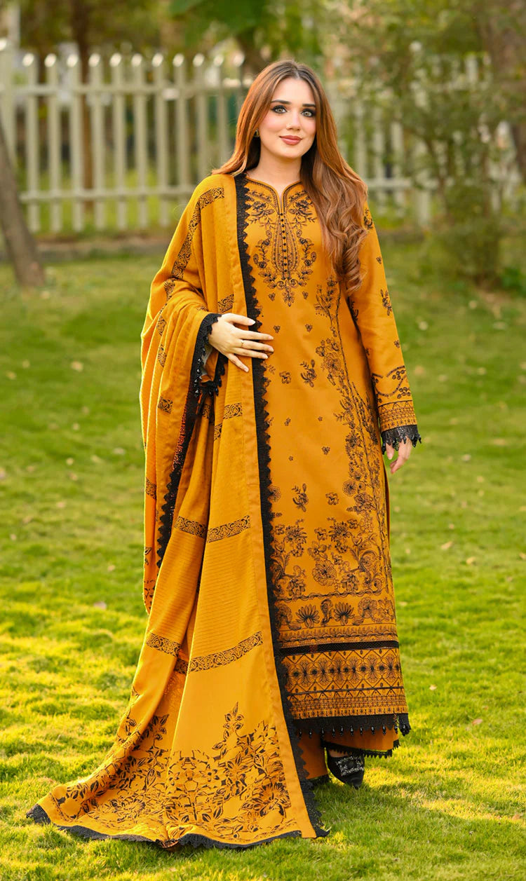 RT1290-Libass - Winter 3PC Dhanak Embroidered Suit