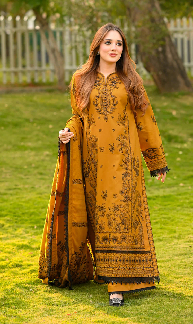 RT1290-Libass - Winter 3PC Dhanak Embroidered Suit