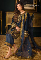 RT1202- Winter Asim Jofa - Embroidered Velvet 3piece suit