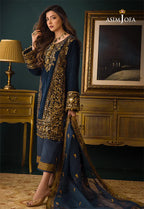 RT1202- Winter Asim Jofa - Embroidered Velvet 3piece suit