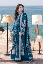 RT918-ZARA SHAHJAHAN 3-PIEC LAWN COLLECTION ORGANZA EMBROIDERED DUPATTA