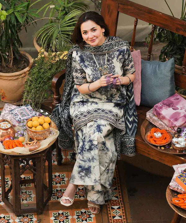 RT949 - Faiza Saqlain 3PC Lawn Printed Suit